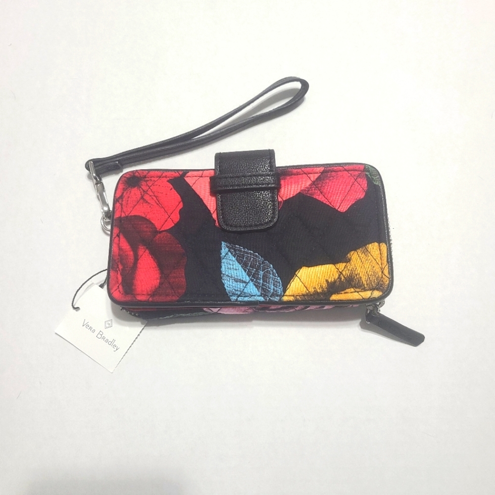 Vera Bradley Floral Print Smartphone and Cardholder Wristlet Wallet